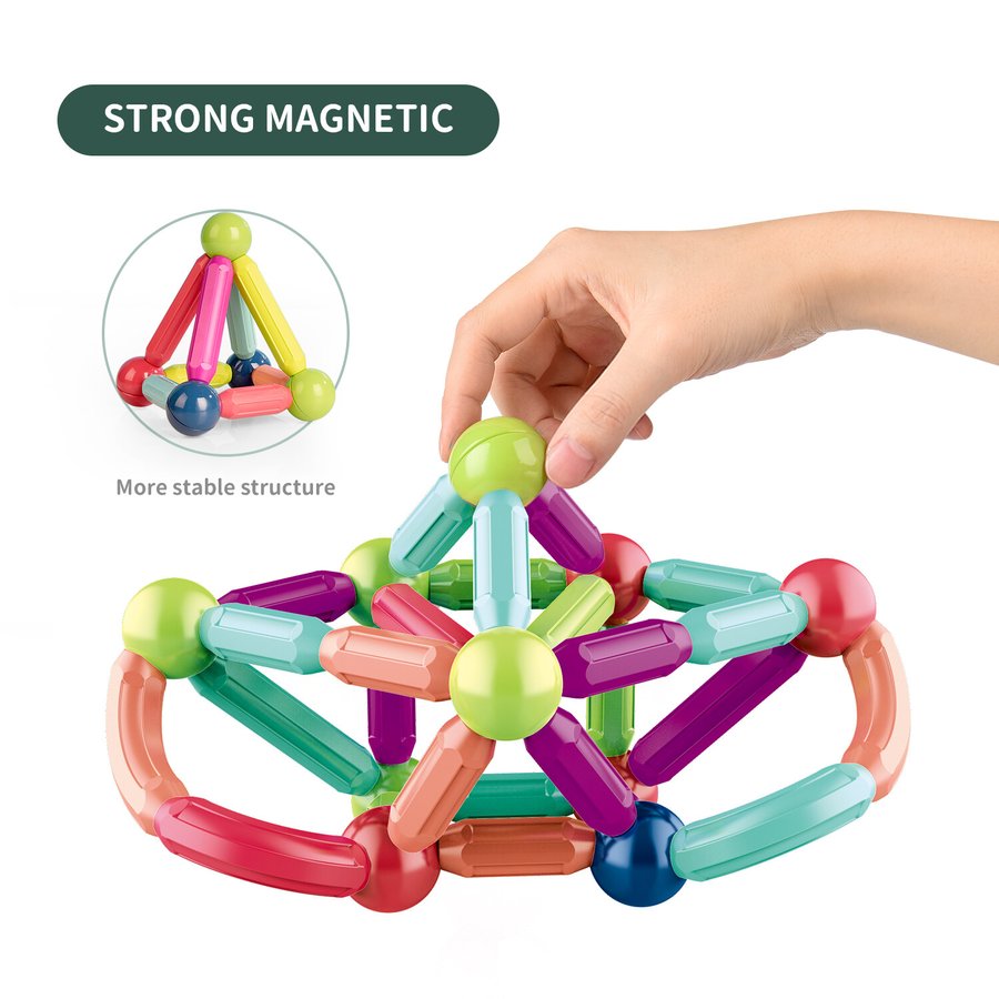 Last Day Special Sale ⚡️ Magnetic Balls and Rods Set Educational Magnet Building Blocks